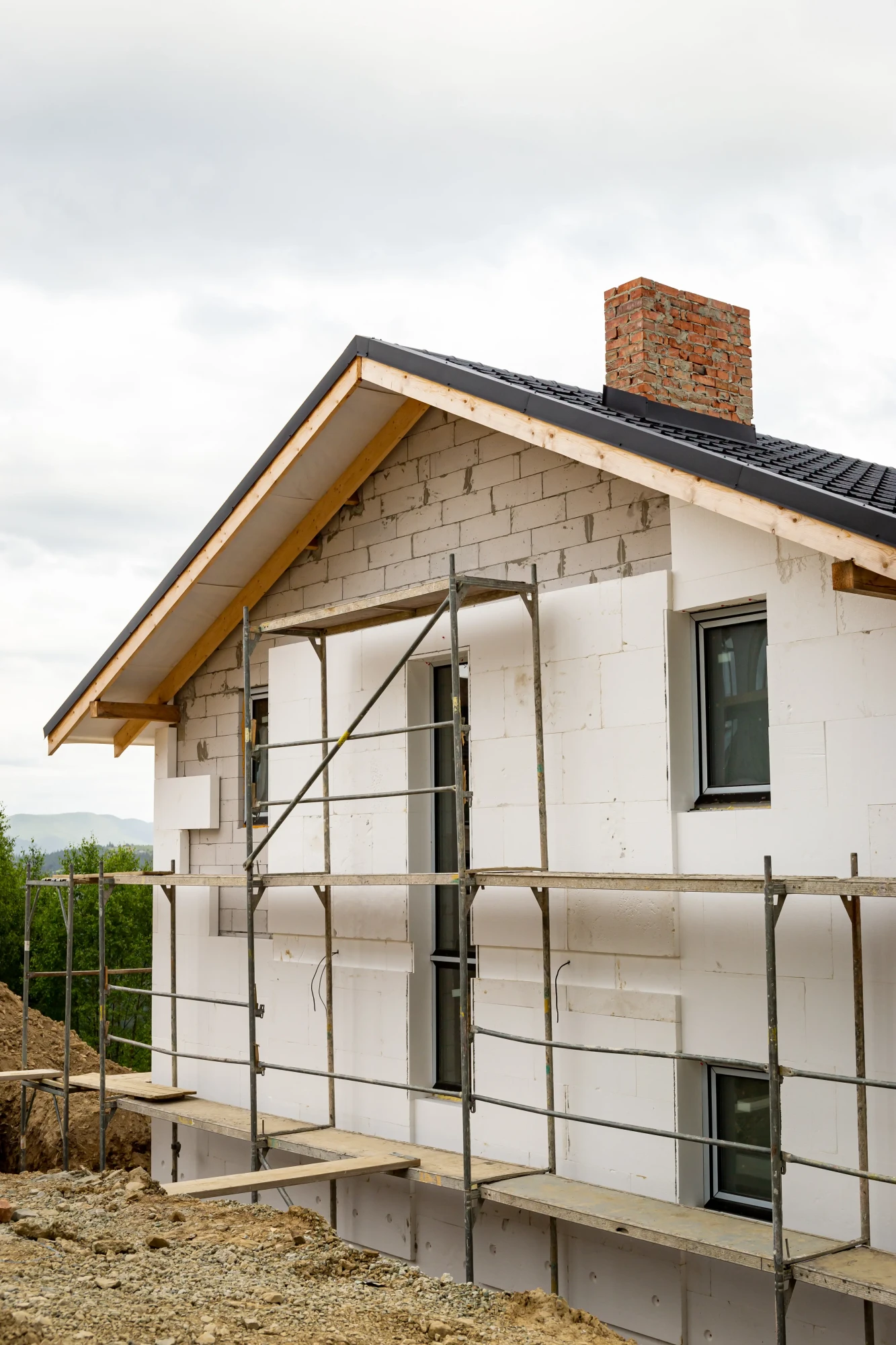 conception-moderne-de-maisons-construites-pour-les-familles
